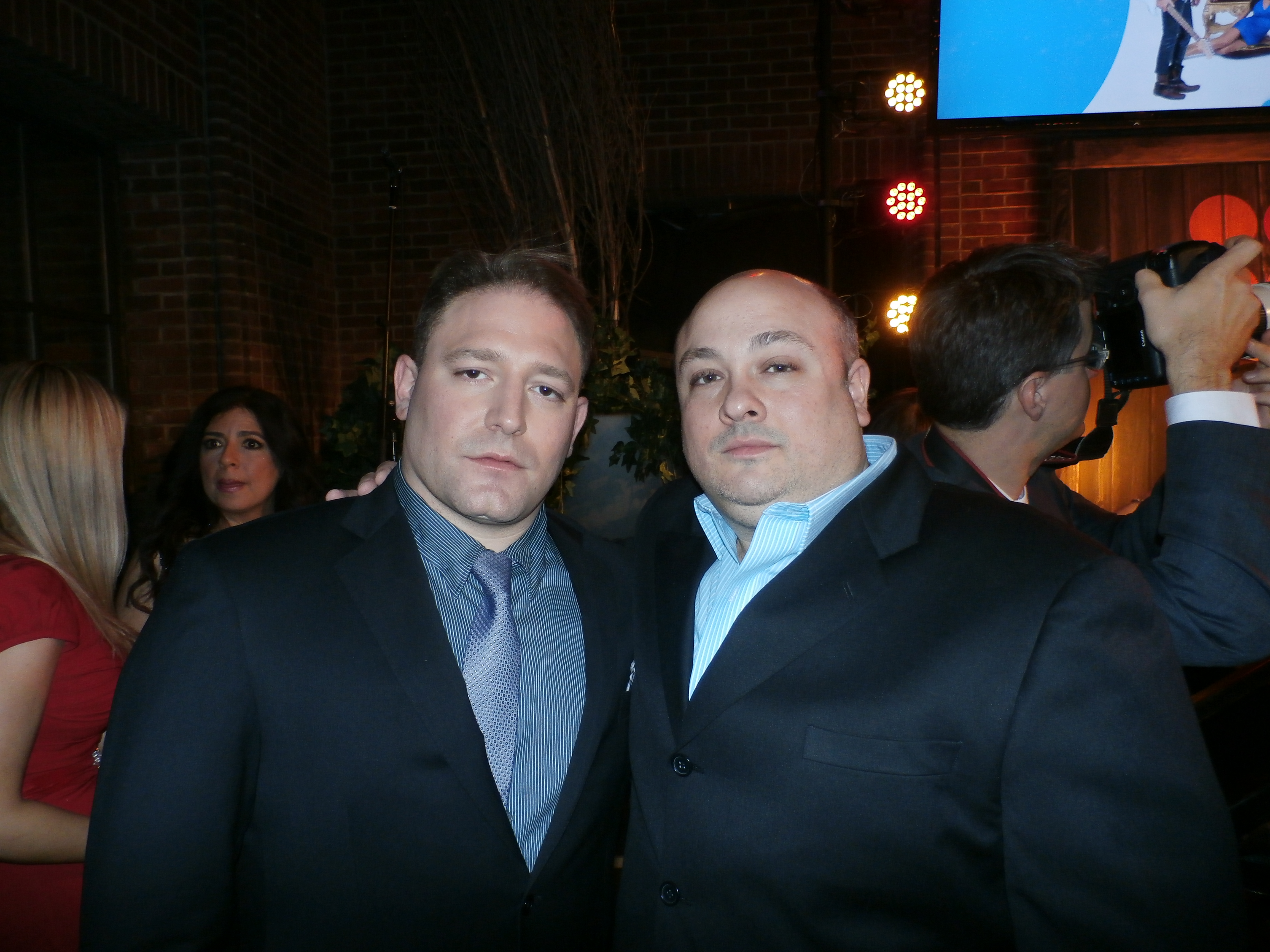 David Weintraub and Dominic Capone at Reelz premiere in NY