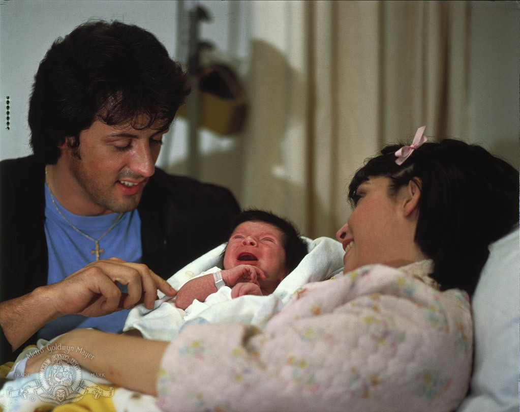 Still of Sylvester Stallone and Talia Shire in Rocky II (1979)