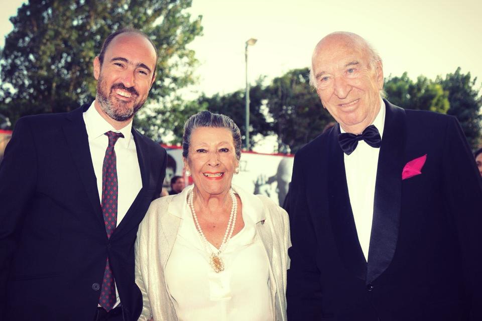 Inti Carboni, Vera Pescarolo and Giuliano Montaldo at 2014 Venice Film Festival