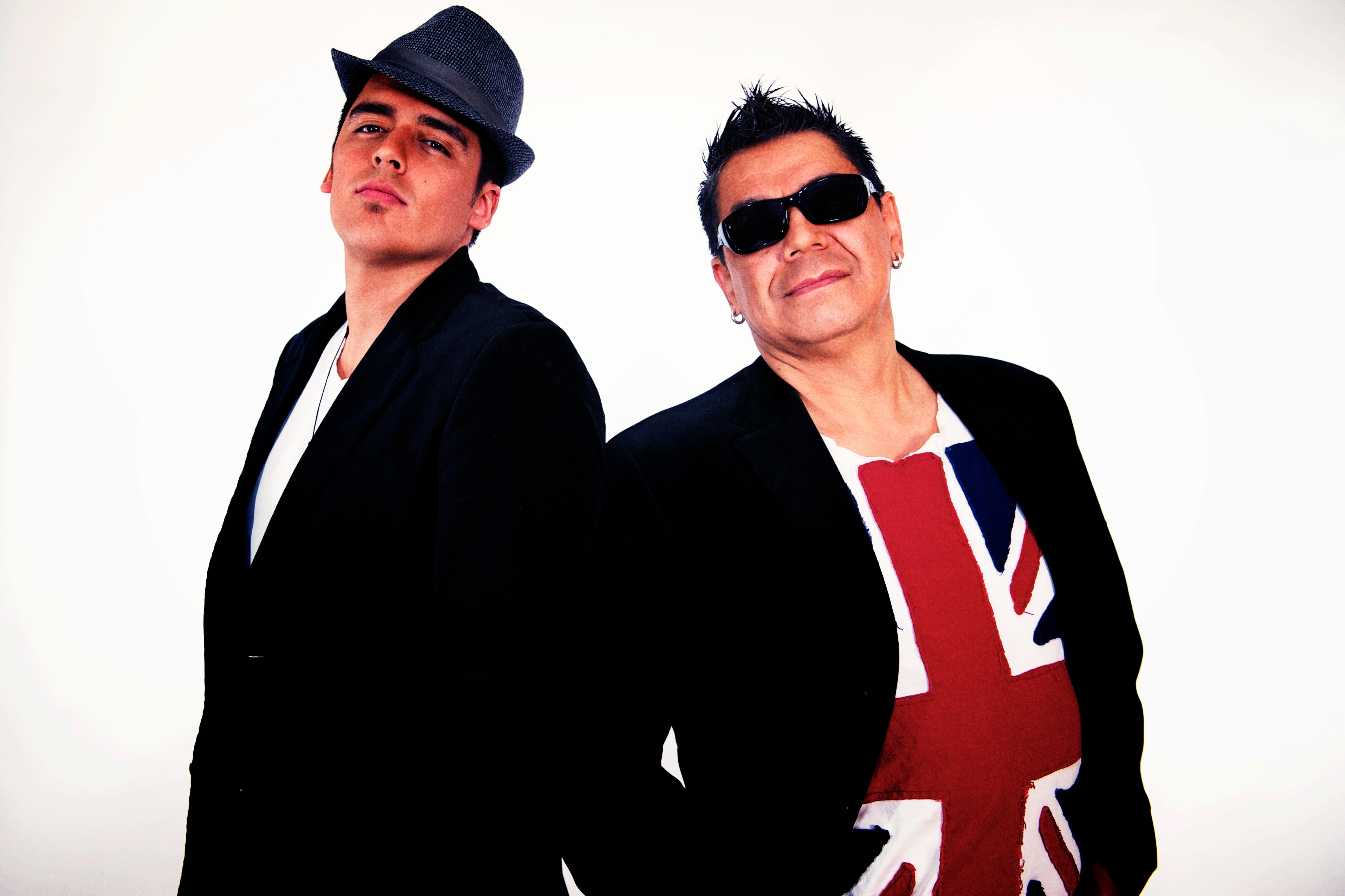 Lorne Cardinal and co-host Kyle Nobess. Promo shots for the 2011 Aboriginal Peoples Choice Music Awards.