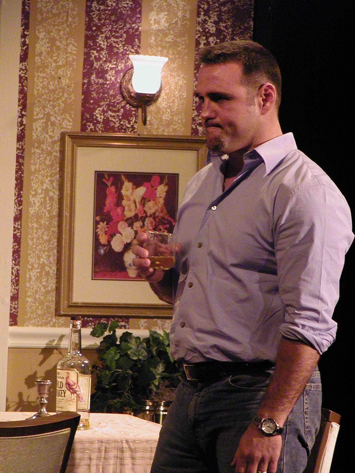 Chris Cardona as MIKE in stage production of MATCH.