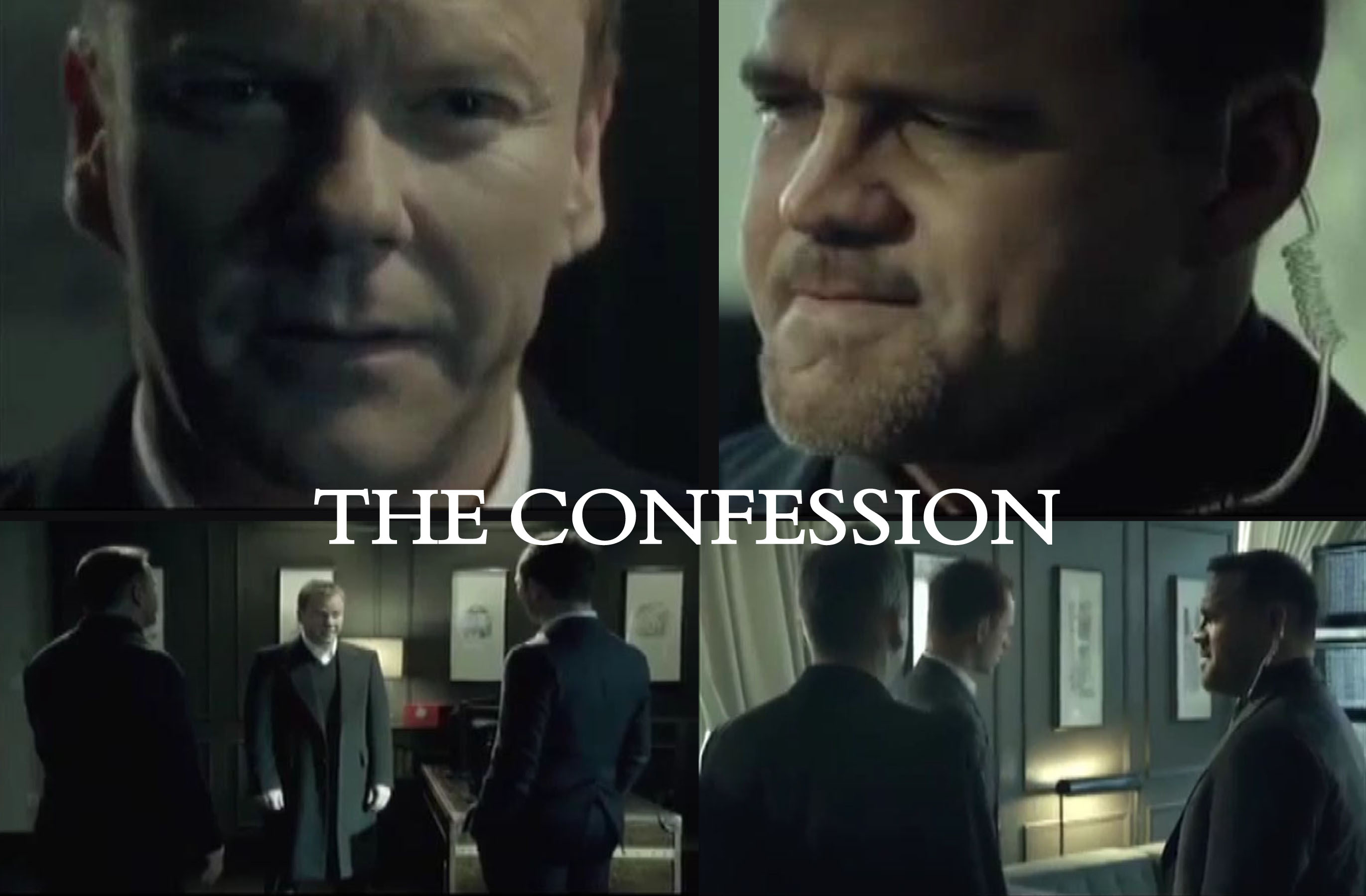 Kiefer Sutherland, Gregg Ellis, and Chris Cardona in THE CONFESSION