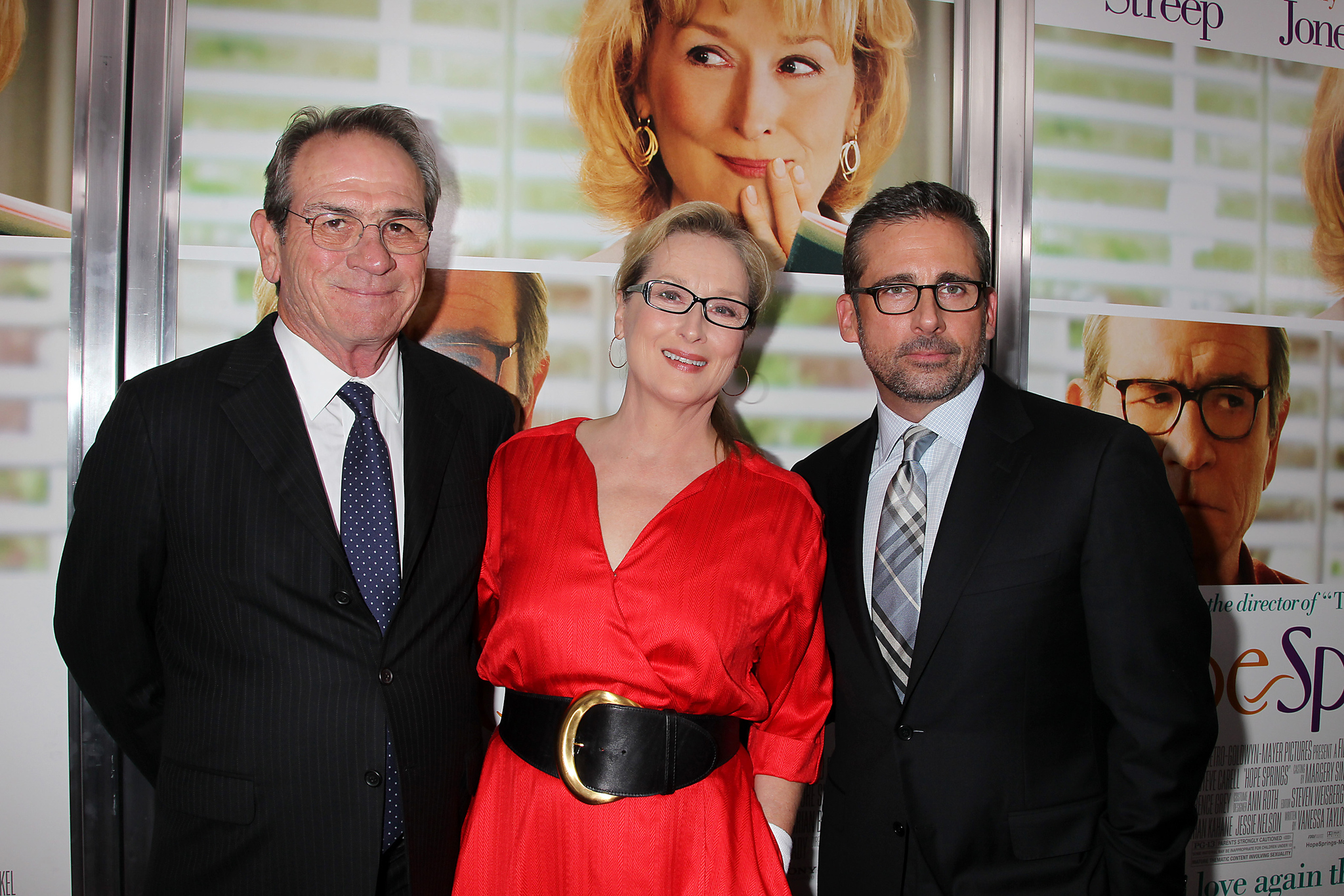 Tommy Lee Jones, Meryl Streep and Steve Carell at event of Hope Springs (2012)