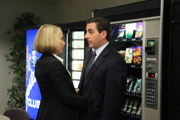 Still of Steve Carell and Amy Ryan in The Office (2005)