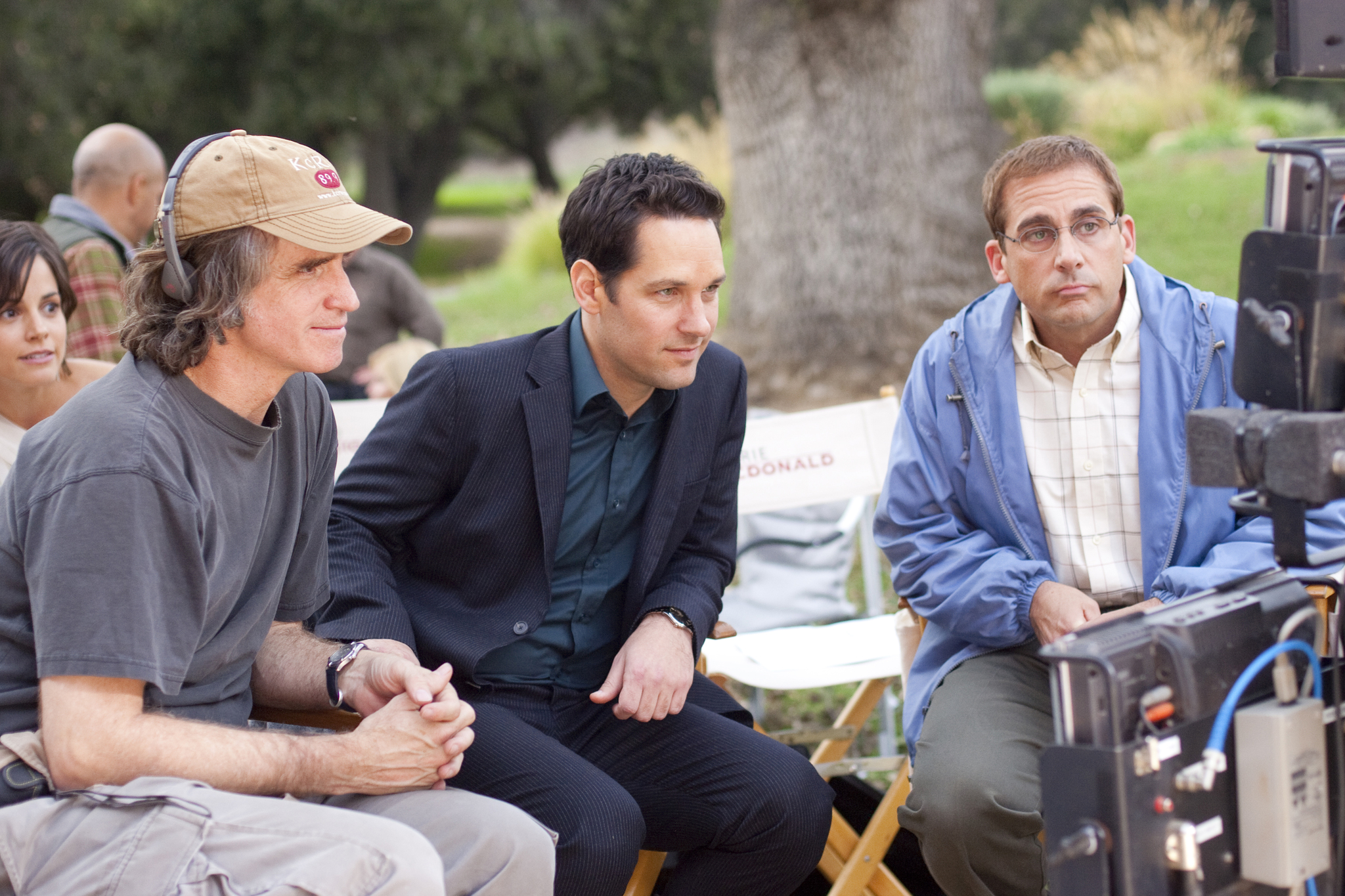 Still of Jay Roach, Steve Carell and Paul Rudd in Dinner for Schmucks (2010)