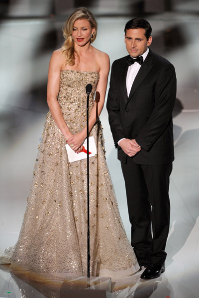 Cameron Diaz and Steve Carell at event of The 82nd Annual Academy Awards (2010)