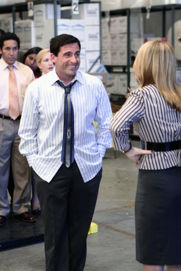 Still of Steve Carell and Amy Ryan in The Office (2005)