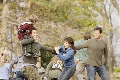 Still of Juliette Binoche, Steve Carell and Dane Cook in Dan in Real Life (2007)