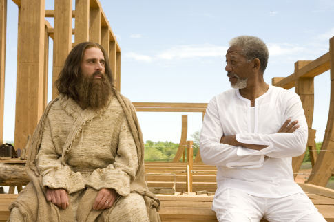 Still of Morgan Freeman and Steve Carell in Evan Almighty (2007)