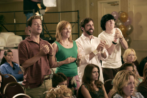 Still of Toni Collette, Greg Kinnear, Steve Carell and Paul Dano in Little Miss Sunshine (2006)