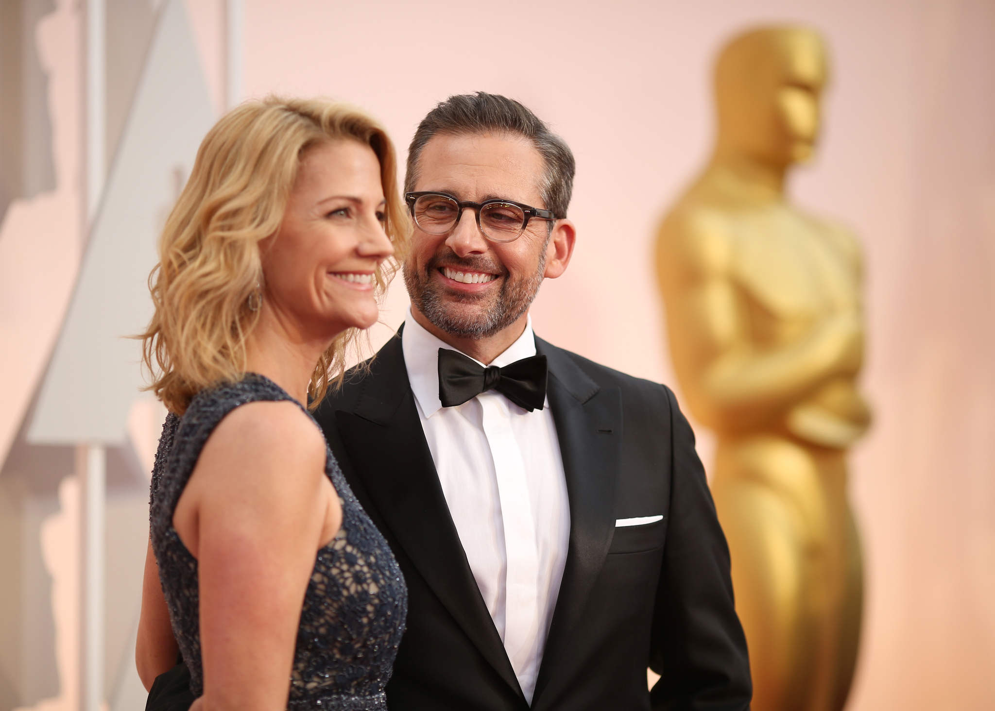 Steve Carell and Nancy Carell at event of The Oscars (2015)