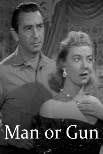 Macdonald Carey and Audrey Totter in Man or Gun (1958)