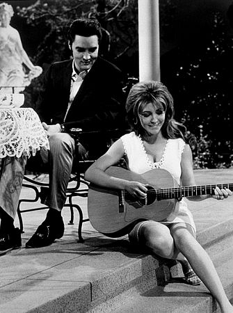 Elvis Presley and Michele Carey in 
