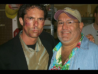 Leonard Carillo with actor Jon Eric Williams