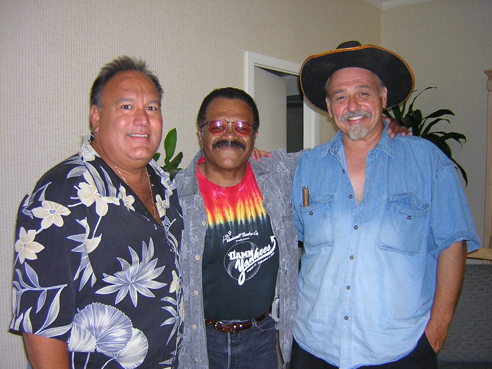 Leonard Carillo with Ted Lange, & Peter Sherayko