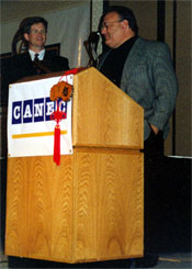 Receiving the CANIC award in San Francisco