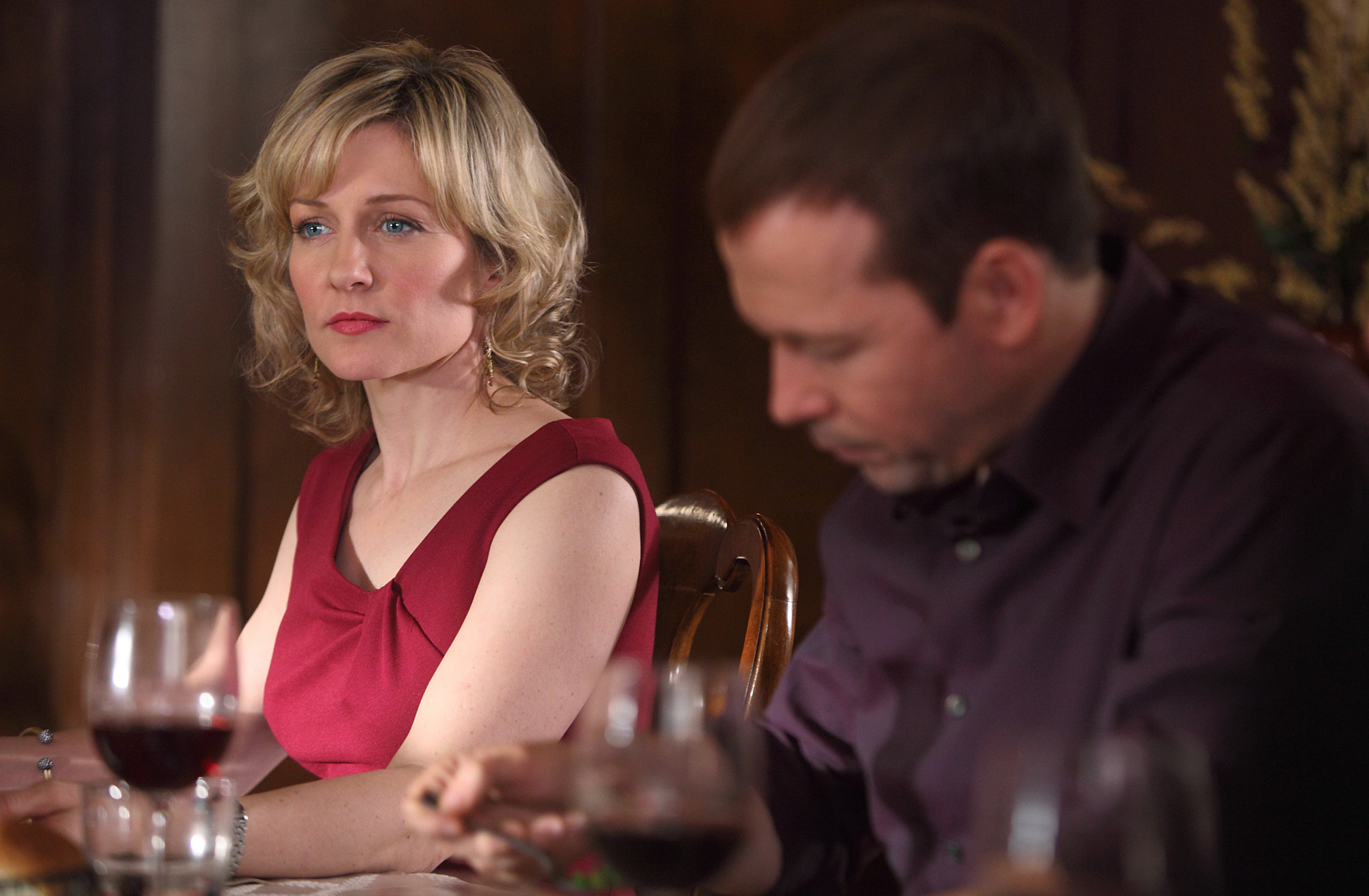 Still of Donnie Wahlberg and Amy Carlson in Blue Bloods (2010)