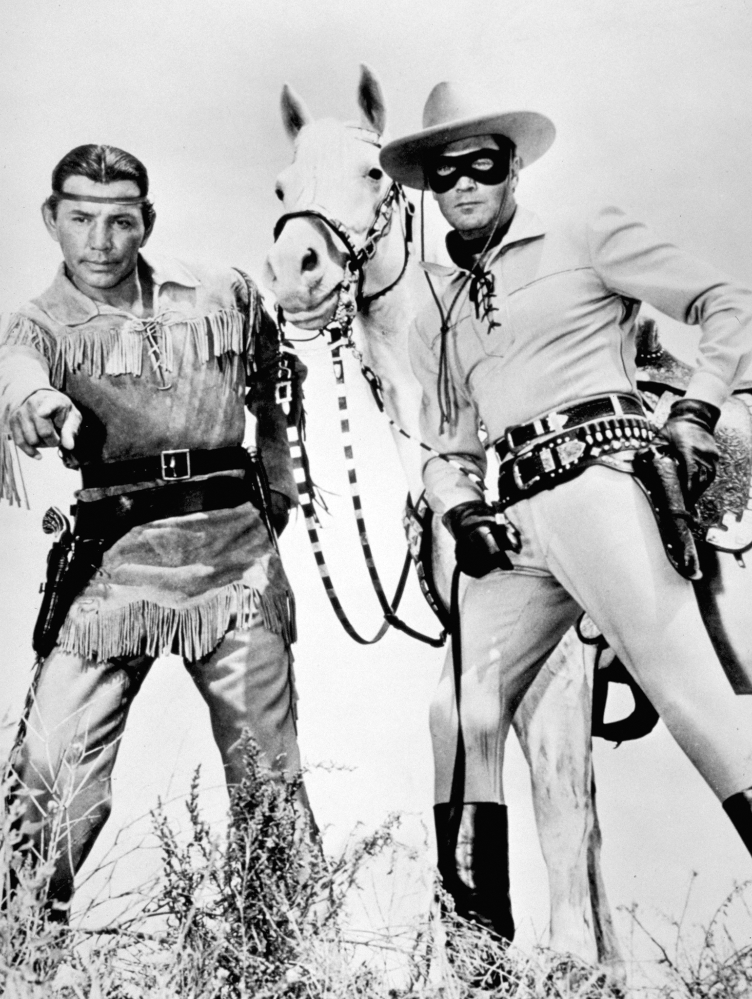 Still of Clayton Moore and Jay Silverheels in The Lone Ranger (1956)