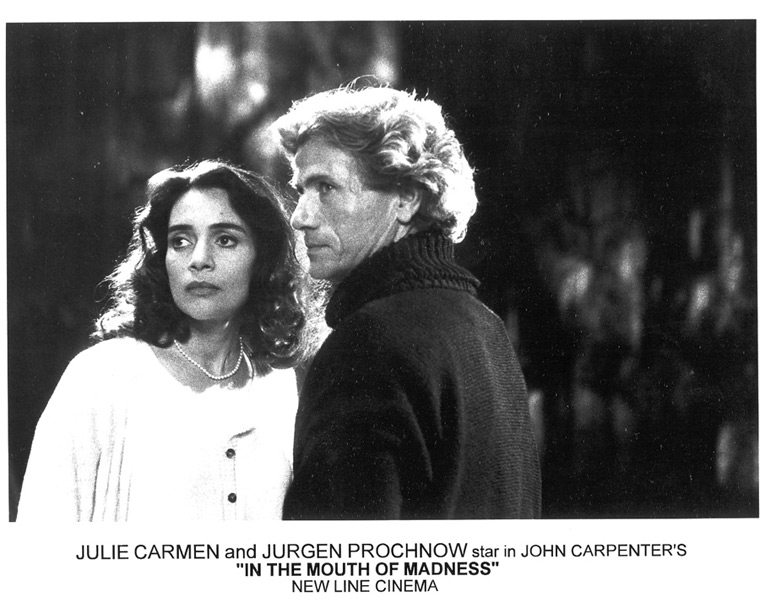 Julie Carmen and Jurgen Prochnow star in John Carpenter's IN THE MOUTH OF MADNESS