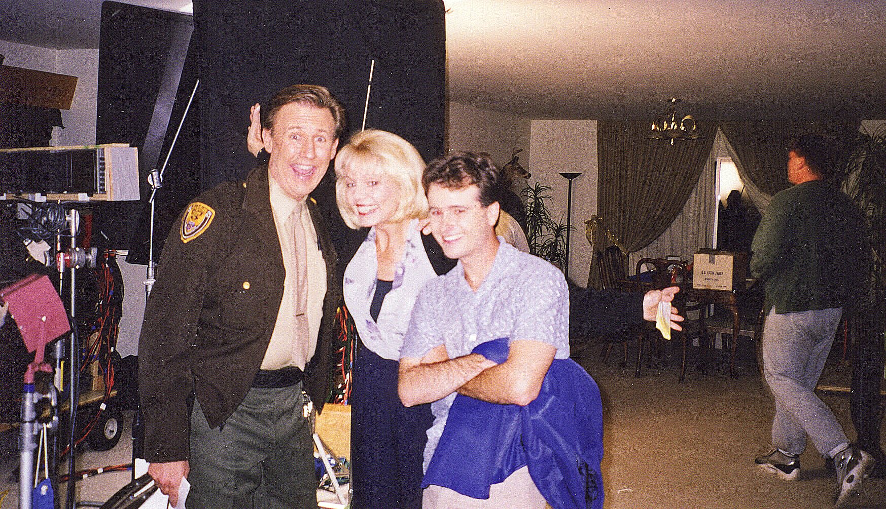 Behind the scenes with co- stars on feature film 