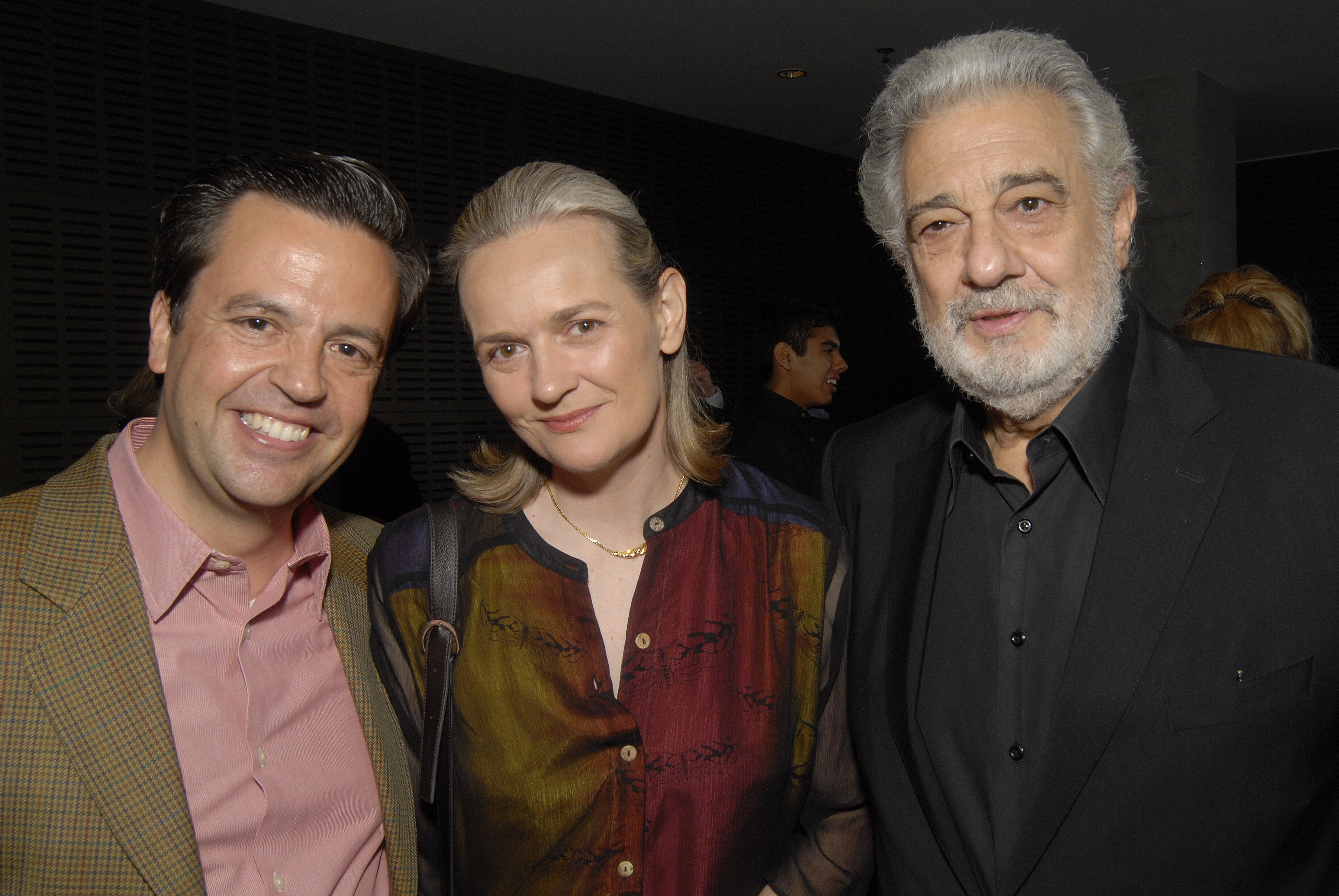 Salvador Carrasco, Andrea Sanderson, and Plácido Domingo; Santa Monica, CA; June 3, 2013