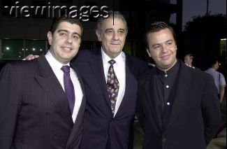 Alvaro Domingo (producer), Plácido Domingo (executive producer), and Salvador Carrasco (writer/director) at a special AFI screening of 