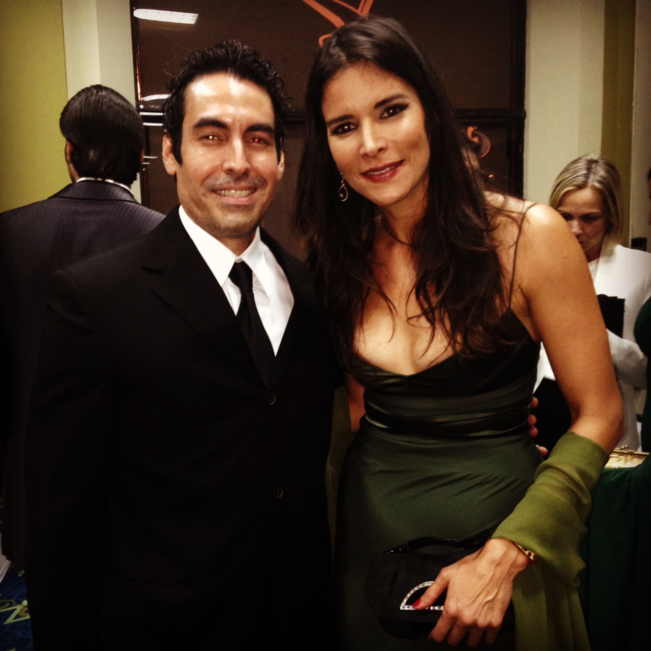 Joaquín and actress Patrica Velázquez at Premios Paltino 2014.