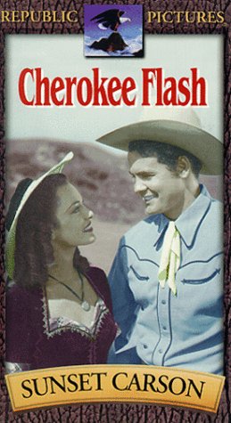 Sunset Carson and Linda Stirling in The Cherokee Flash (1945)