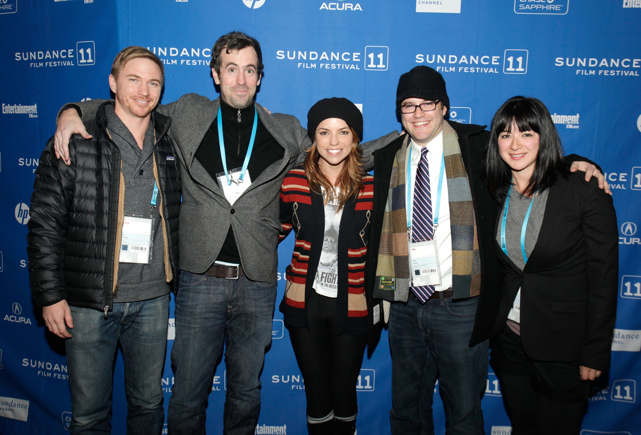 Duncan Birmingham, Cy Carter, Kelli Garner and Mary Rohlich at event of The Lie (2011)