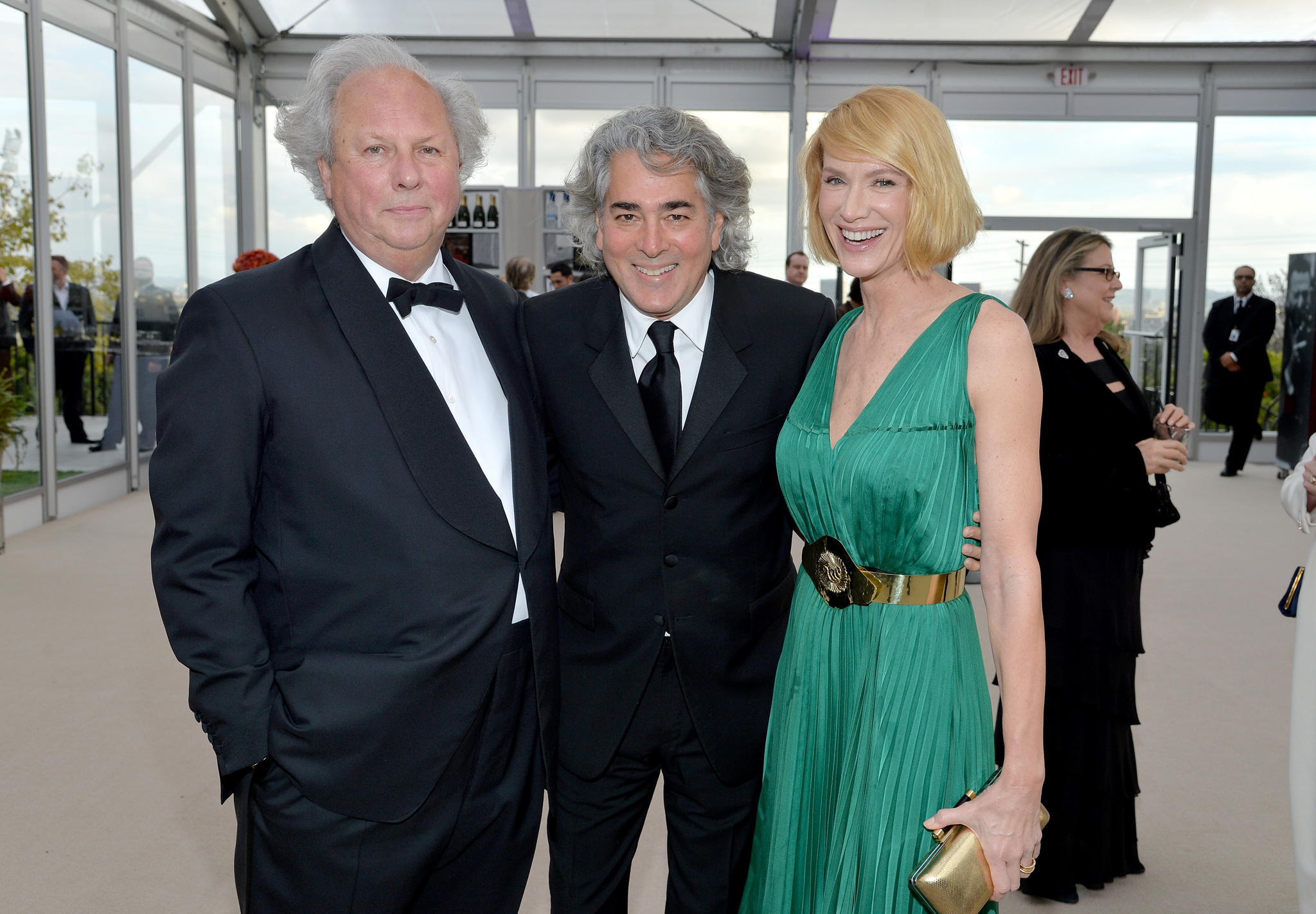 Kelly Lynch, Graydon Carter and Mitch Glazer