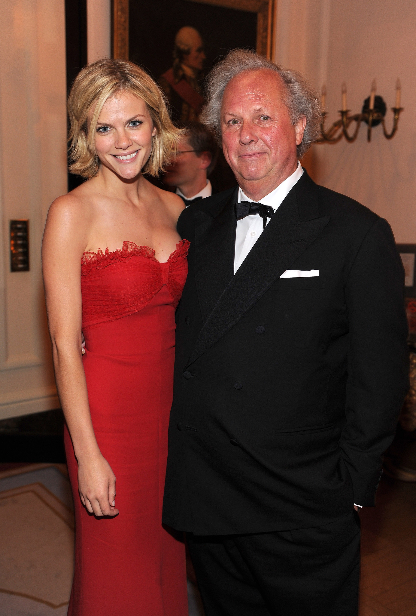 Graydon Carter and Brooklyn Decker