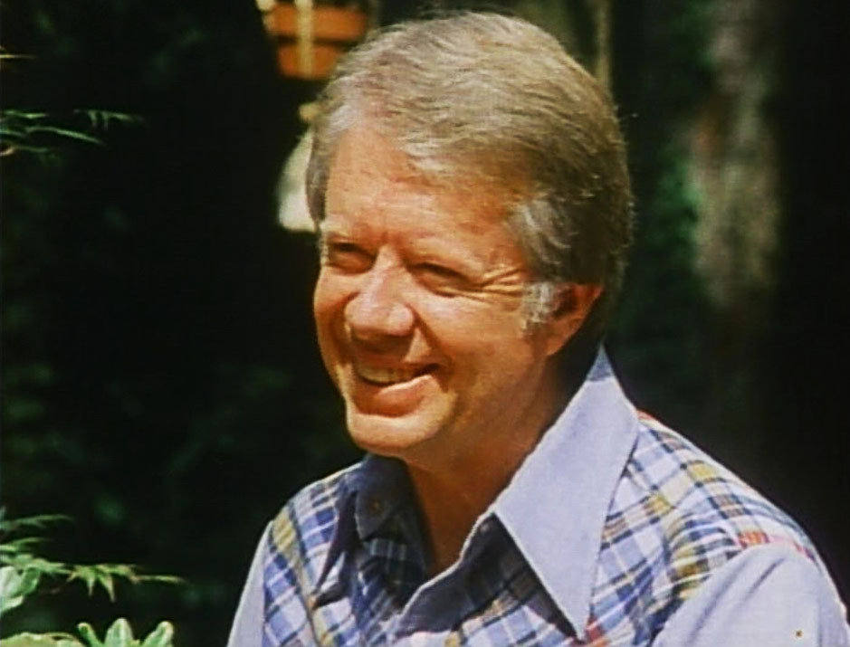 Jimmy Carter during interview for the film