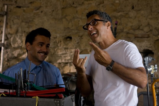 On the set of PASSIONE (2010)