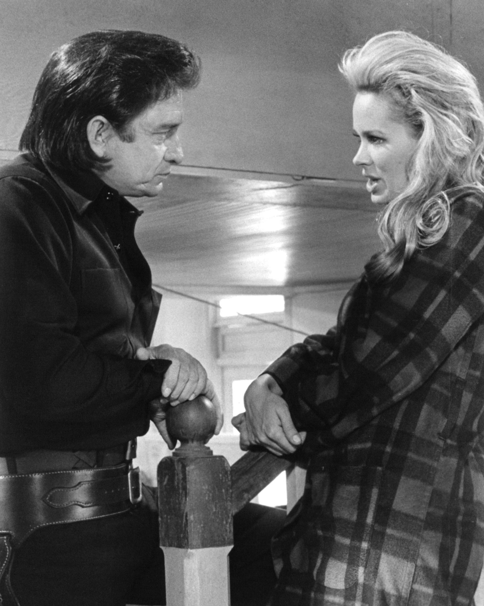 Karen Black and Johnny Cash at event of A Gunfight (1971)