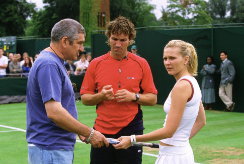 Kirsten Dunst, Pat Cash and Richard Loncraine in Wimbledon (2004)