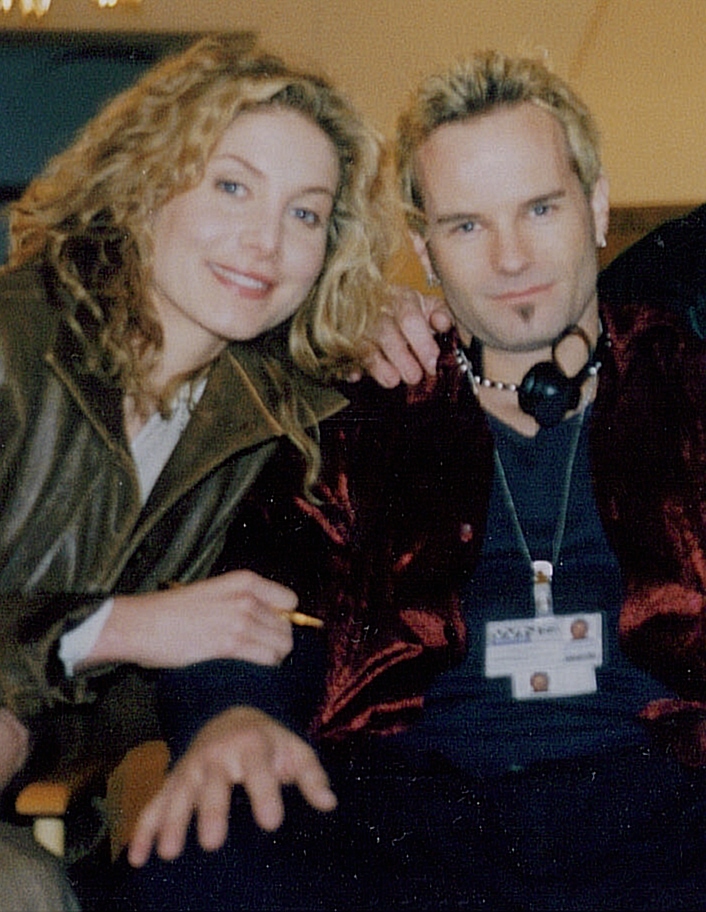 Ian Paul Cassidy and Elizabeth Mitchell on the set of ABC's 