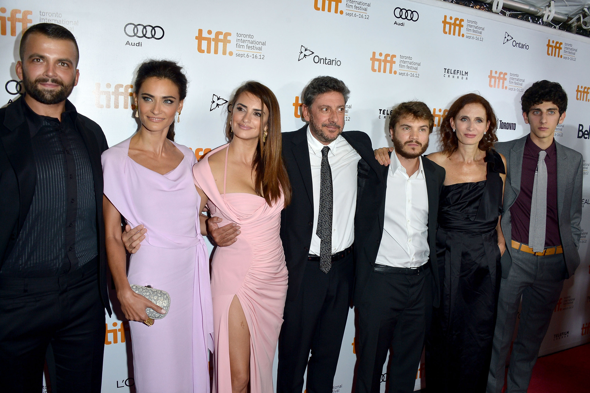 Penélope Cruz, Sergio Castellitto, Margaret Mazzantini, Emile Hirsch, Saadet Aksoy, Adnan Haskovic and Pietro Castellitto at event of Gime myleti (2012)