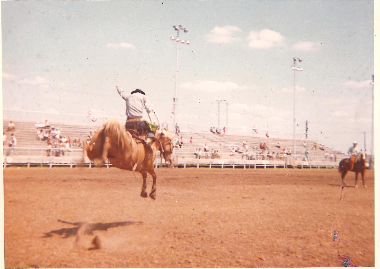 Loyd Catlett event: Saddle Bronc 1971 Wichita Falls, TX 