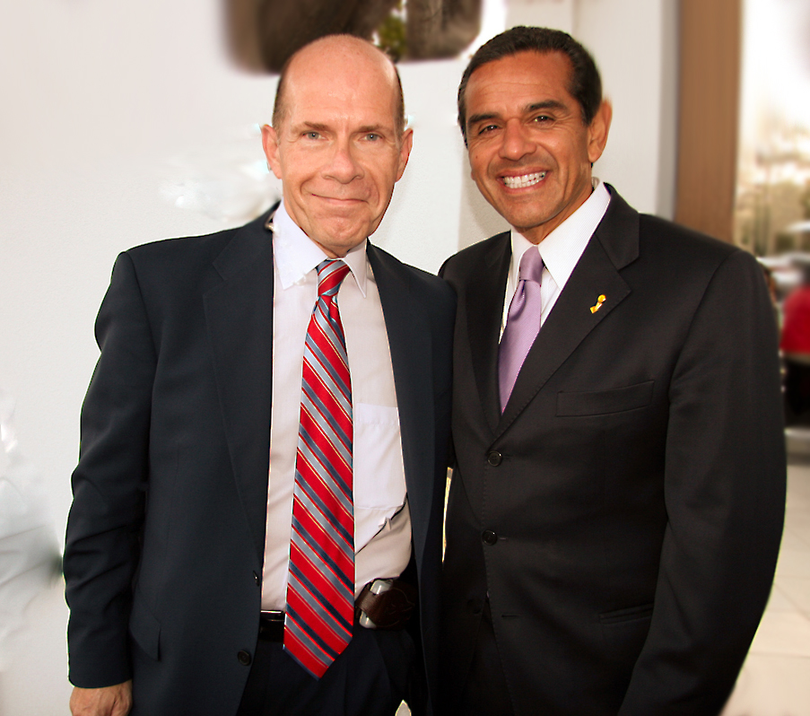 With Los Angeles Mayor Antonio Villaraigosa