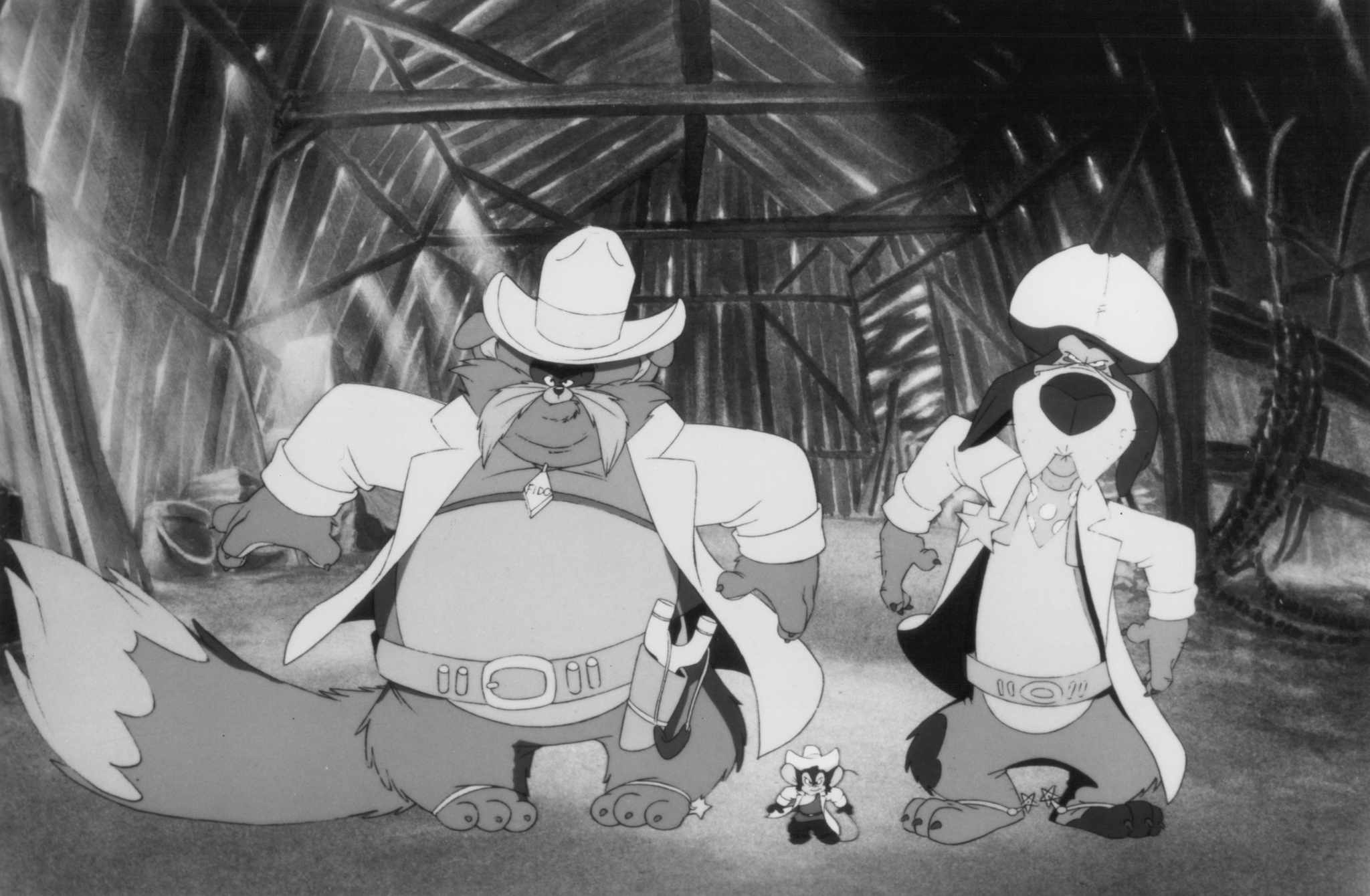 Still of John Cleese, Cathy Cavadini, Nehemiah Persoff and Erica Yohn in An American Tail: Fievel Goes West (1991)