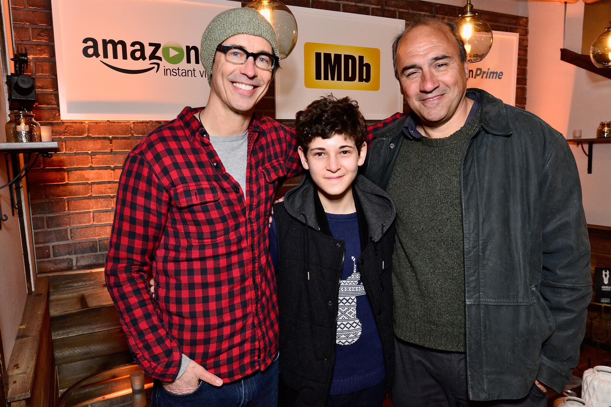 Juan Pablo Buscarini, Tom Cavanagh and David Mazouz at event of IMDb & AIV Studio at Sundance (2015)