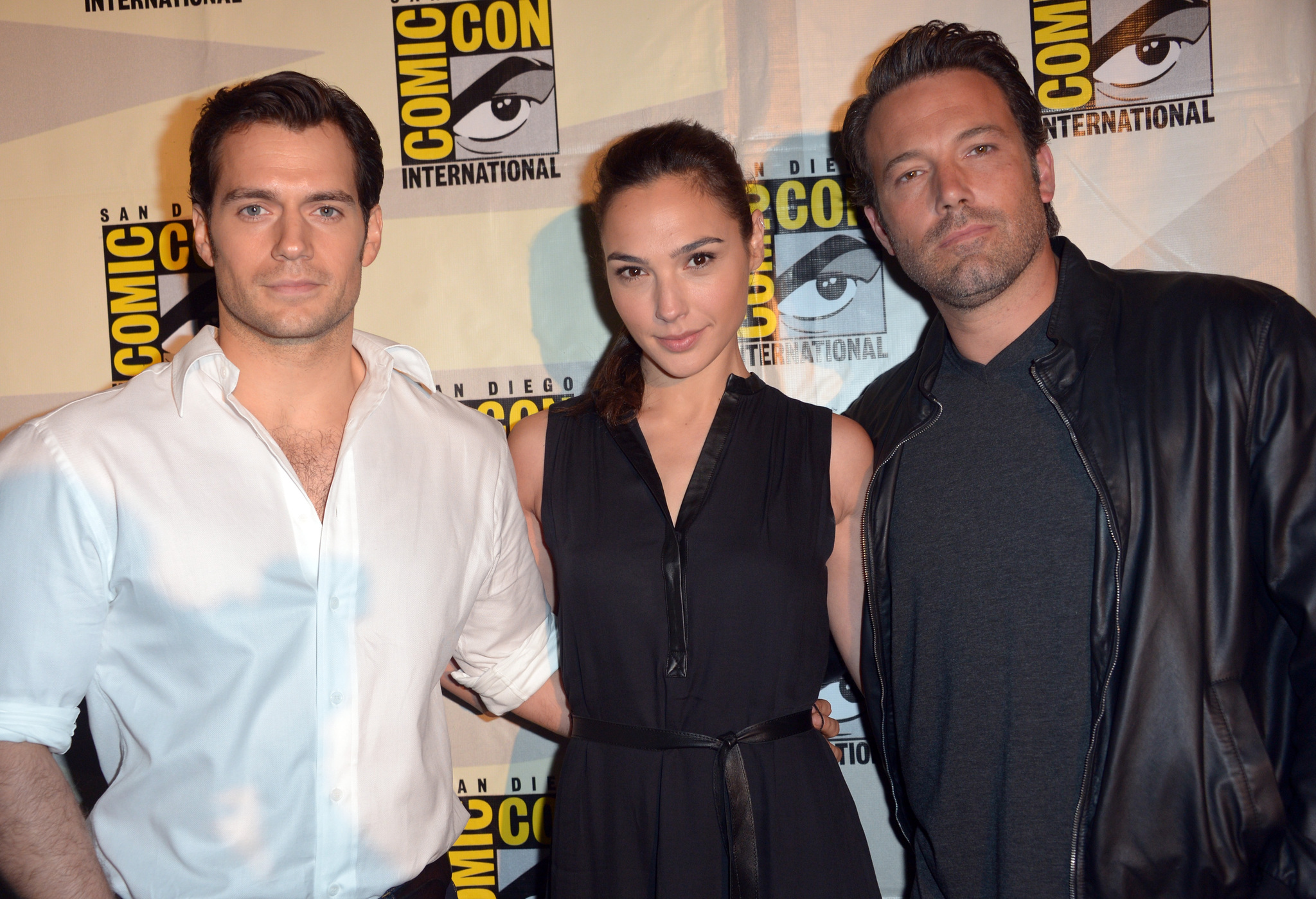 Ben Affleck, Henry Cavill and Gal Gadot at event of Batman v Superman: Dawn of Justice (2016)