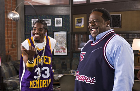 ANDRÉ BENJAMIN and CEDRIC THE ENTERTAINER star as Dabu and Sin LaSalle in MGM Pictures' comedy BE COOL.