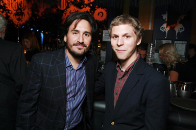 Michael Cera and Peter Sollett at event of Nick and Norah's Infinite Playlist (2008)