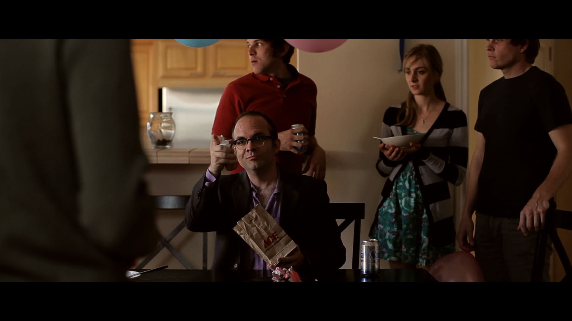 Will Hines toasting a birthday wish to Michael Cera. Bad Dads (2010). Directed by Derek Westerman
