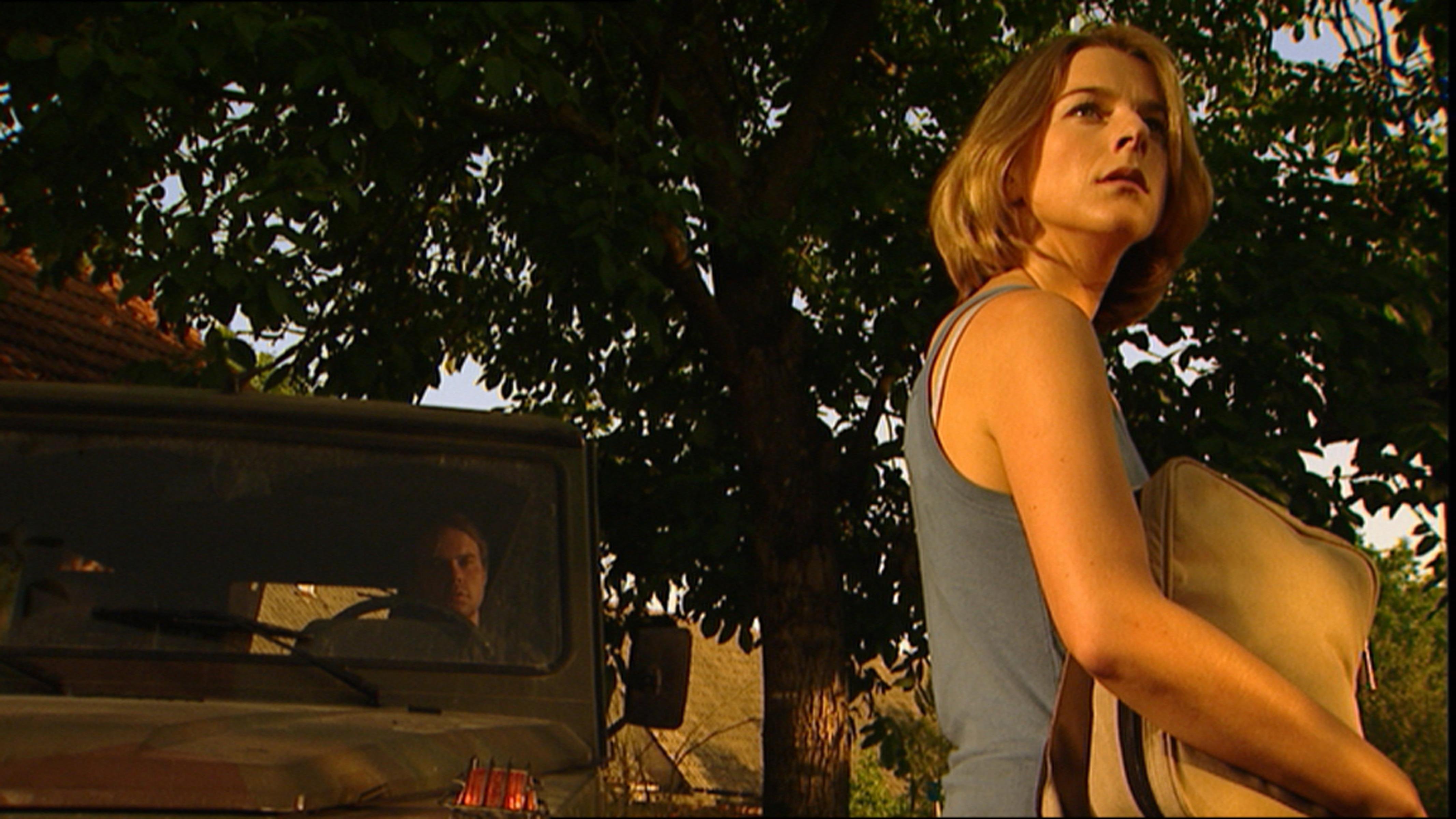 Selestenje (Rustling Landscapes) - image from the film - Barbara Cerar as Katarina (front right) and Grega Zorc as Primoz (back left)