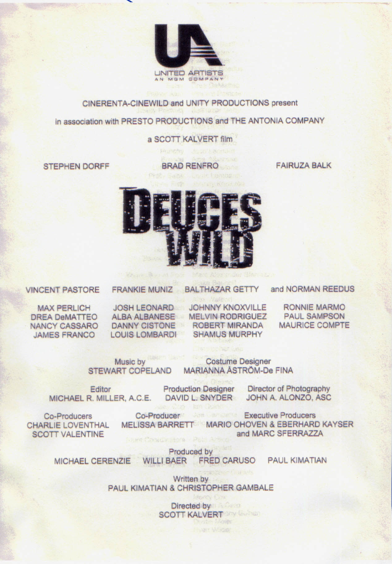 Deuces Wild one sheet