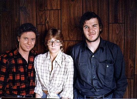 James Hutchison (Hunter), Penny A. Chalmers (Diane) and Brad Fernie (Mechanic) from David Winning's first short film Sequence (1980).