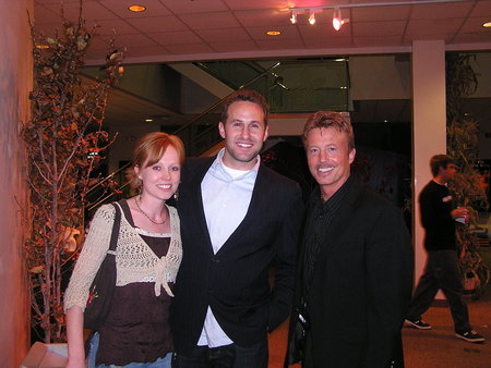 Jeff with actor Lucas Fleischer and daughter Lynleigh Chamberlain