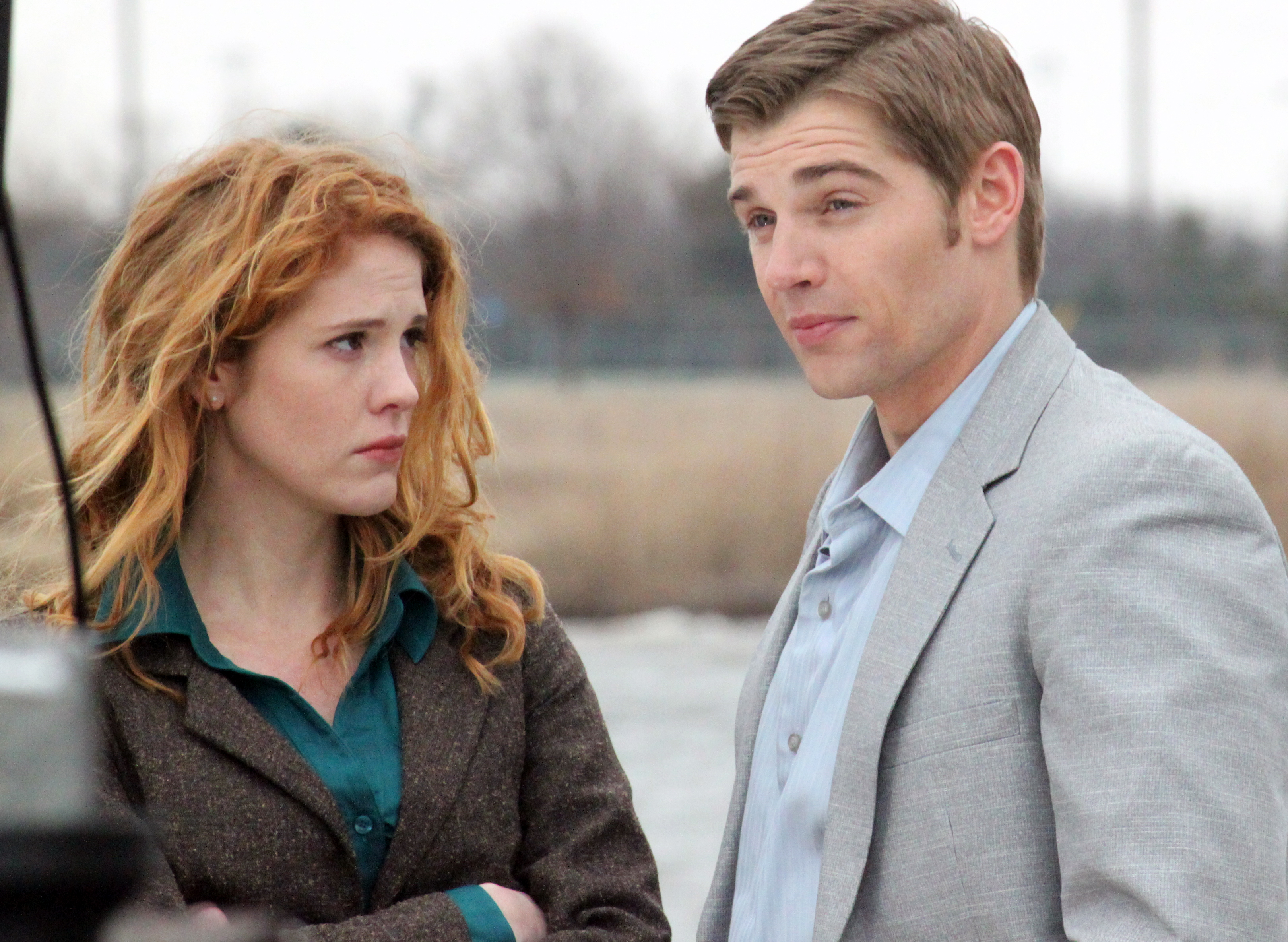 Still of Erin Chambers and Mike Vogel in Heaven's Rain (2011)